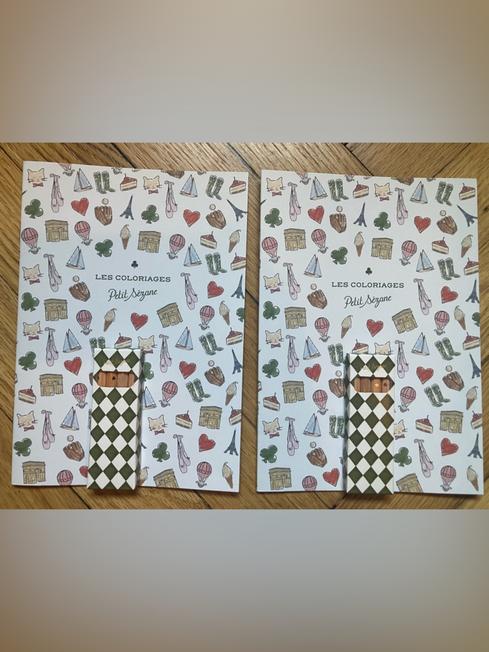 SÉZANE Petit Sézane two Coloring Books with color pencils